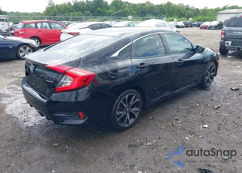 2020 Honda Civic Sport из США, поврежденный, VIN 2HGFC2F82LH516324